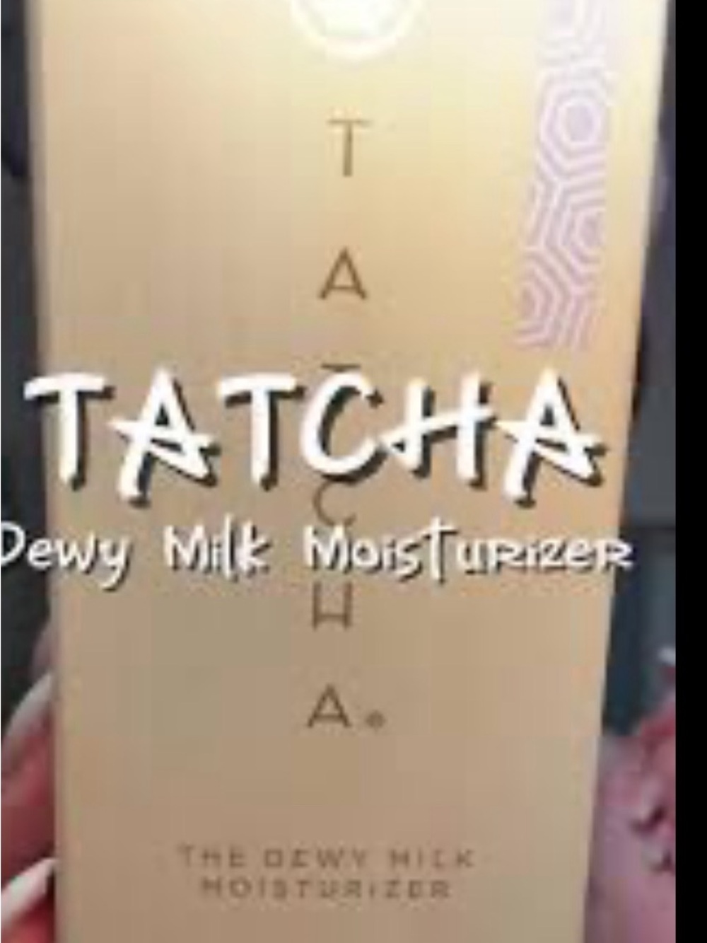 Tatcha Dewy Milk Moisturizer - Cream and Gold Accents